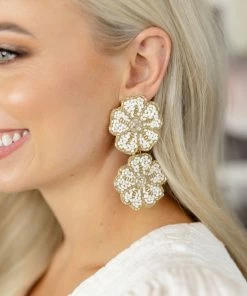 Fame Jewelry Florence Flower Beaded Earrings