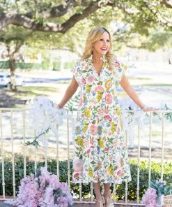 Watts Midi Dress- Lemon Verbena - Crosby By Mollie Burch Dresses