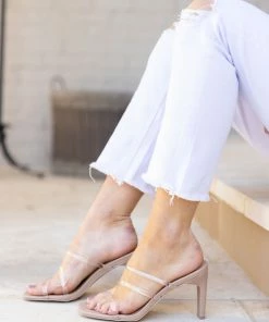 Qupid Kaylee Clear Heel 8.5&9