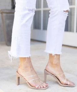 Qupid Kaylee Clear Heel 8.5&9