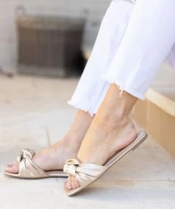 JP Original Tanya X Avara Jenna Slide- Gold Size 7.5,8&10