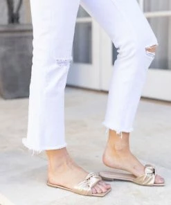 JP Original Tanya X Avara Jenna Slide- Gold Size 7.5,8&10