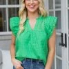 Entro Sofia Top- Green