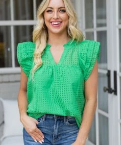 Entro Sofia Top- Green