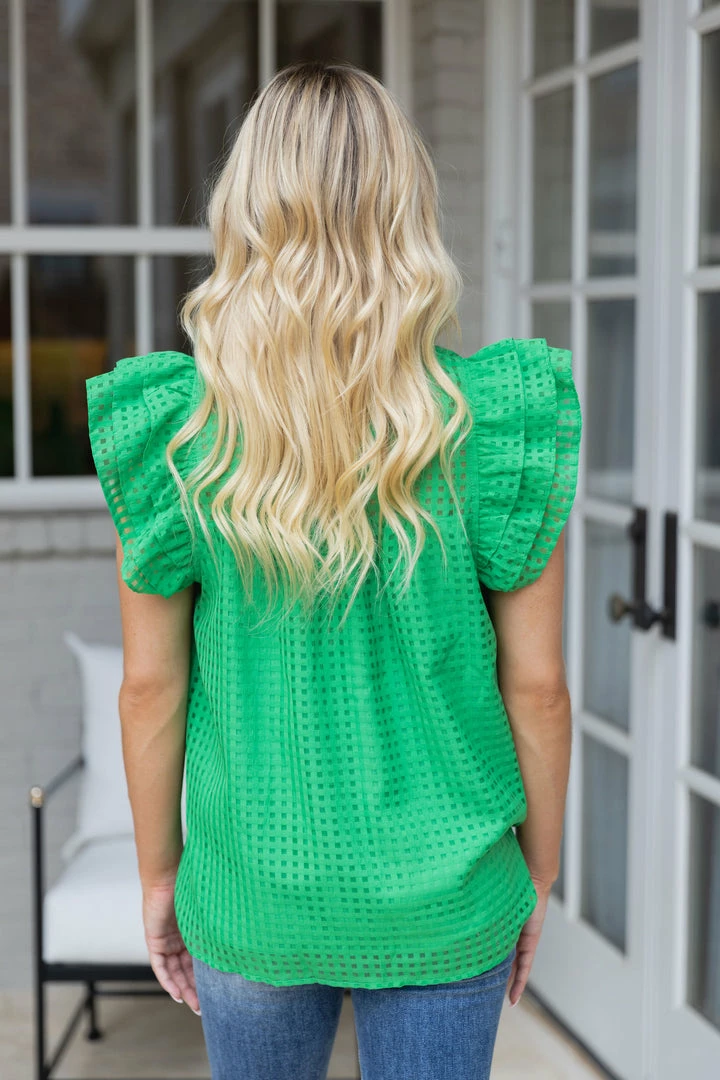 Entro Sofia Top- Green
