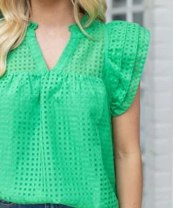 Entro Sofia Top- Green