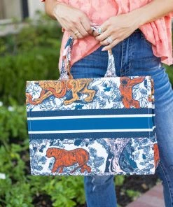 Suzie Bag Chandra Tote- Orange Designer Inspired