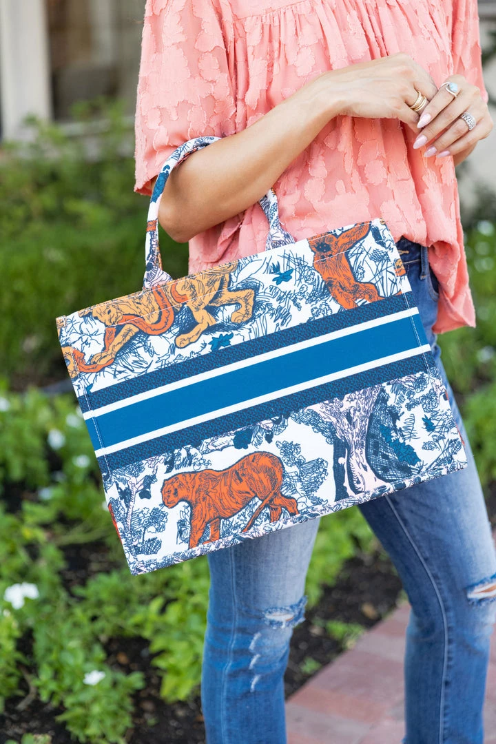 Suzie Bag Chandra Tote- Orange Designer Inspired