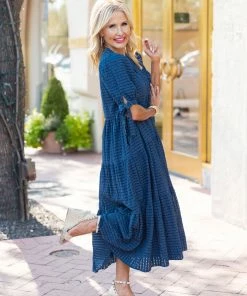 English Factory Lexi Dress- Navy