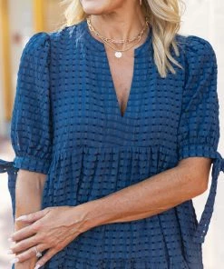 English Factory Lexi Dress- Navy