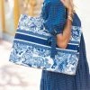Suzie Bag Designer Inspired Chandra Tote- Blue