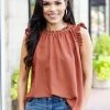 Hailey & CO Constance Top- Rust