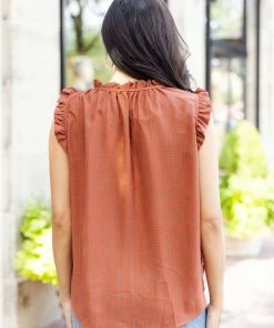 Hailey & CO Constance Top- Rust