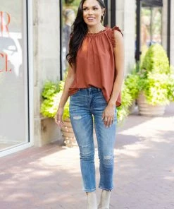 Hailey & CO Constance Top- Rust
