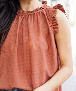 Hailey & CO Constance Top- Rust