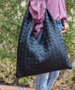 Moda Luxe Accessories Nicole Hobo Bag- Black