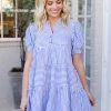 &Merci Dresses Martha Dress- Blue