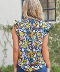 Lovely J Elena Top Tops