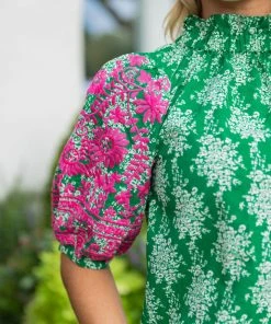 THML Tops Kathleen Top- Green