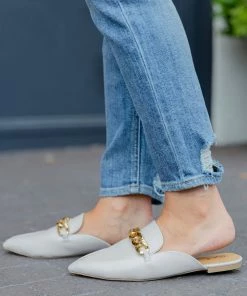 Qupid Accessories Jenna Mule- Taupe