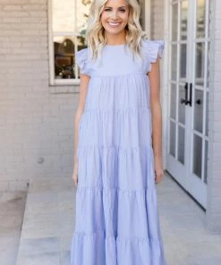 English Factory Dresses Lara Dress- Blue