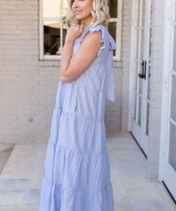 English Factory Dresses Lara Dress- Blue