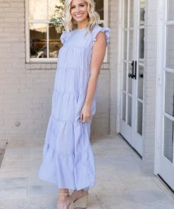 English Factory Dresses Lara Dress- Blue