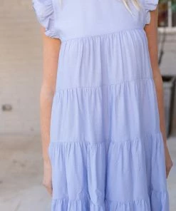 English Factory Dresses Lara Dress- Blue