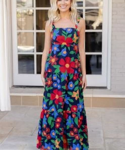 Skies Are Blue Dresses Lucy Dress- Navy