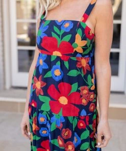 Skies Are Blue Dresses Lucy Dress- Navy