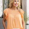 Abby Top- Orange By BB Dakota Tops
