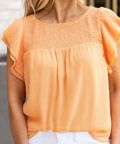 Abby Top- Orange By BB Dakota Tops