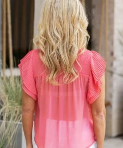 Abby Top- Pink By BB Dakota Tops