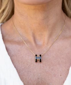 B+W Studio Reagan Necklace- Black Accessories