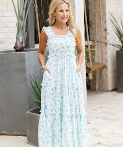 Mable Cynthia Dress- Blue