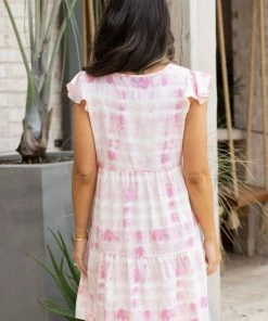 SOLUTION Ayla Dress- Pink Dresses