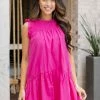 &Merci Brooklyn Dress- Hot Pink Dresses