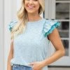 Doe & Rae Genevieve Top- Mint Tops