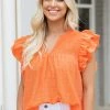 Style U Cheyenne Top- Coral