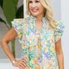 Layla Top- Coral Reef- Crosby By Mollie Burch