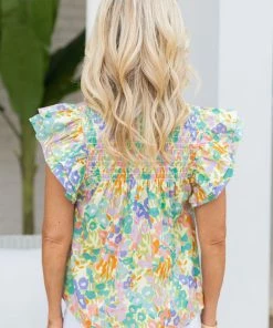 Layla Top- Coral Reef- Crosby By Mollie Burch