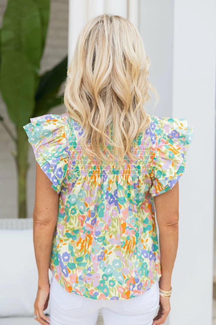 Layla Top- Coral Reef- Crosby By Mollie Burch