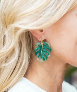 Fame Agnes Earrings- Green