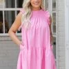 &Merci Brooklyn Dress- Light Pink Dresses