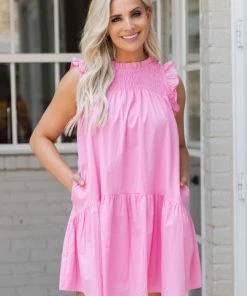 &Merci Brooklyn Dress- Light Pink Dresses