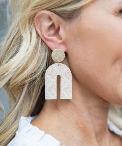 Illord Accessories Jolie Arch Earrings- Gold