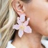 * Claudia Flower Earrings- Pink Accessories