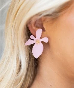 * Jana Flower Earrings- Pink Accessories