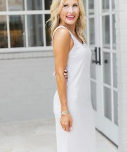 Cherish Dresses Brandi Dress- Sand