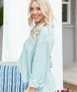 Tops Natasha Top-Sea Mist By BB Dakota